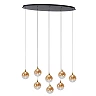 GISELA pendant light 8x3.9 W amber (Lucide)