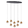 GISELA pendant light 8x3.9 W amber (Lucide)