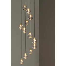 GISELA pendant light 12x3.5 W transparent (Lucide)