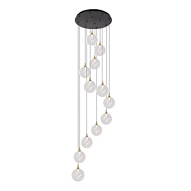 GISELA pendant light 12x3.5 W transparent (Lucide)