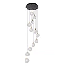 GISELA pendant light 12x3.5 W transparent (Lucide)