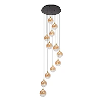 GISELA pendant light 12x3.5 W amber (Lucide)