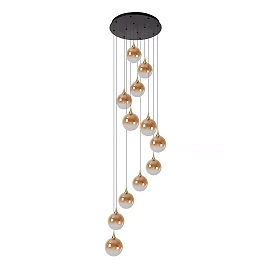 GISELA pendant light 12x3.5 W amber (Lucide)