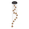 GISELA pendant light 12x3.5 W amber (Lucide)