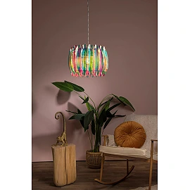 GLINSTAR pendant light Ø40 cm 1xE27 multicolor (Lucide)