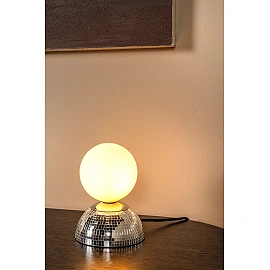 GLITZER Table lamp Ø14 cm 1xG9 Silver (Lucide)
