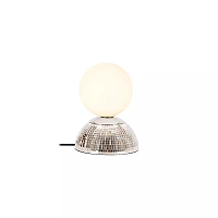 GLITZER Table lamp Ø14 cm 1xG9 Silver (Lucide)