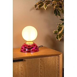 GLITZER Table lamp Ø14 cm 1xG9 Pink (Lucide)