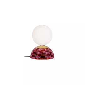 GLITZER Table lamp Ø14 cm 1xG9 Pink (Lucide)