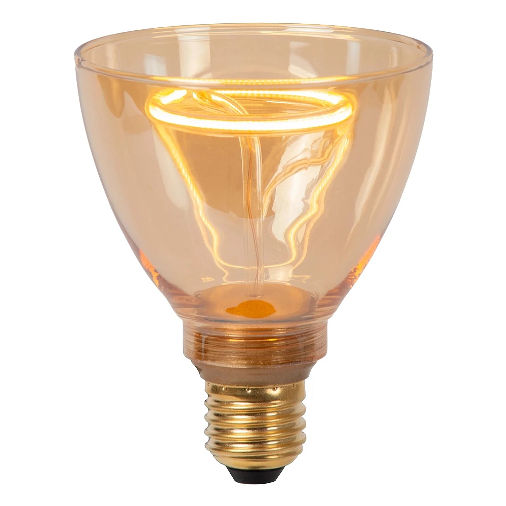 GO90 filamenta LED spuldze E27 3,5 W 2200K 210 lm dzintara (Lucide)