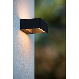 GOA LED outdoor wall light 1 x 10 W 3000K anthracite (Lucide)