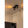 GORIK ceiling spotlight 2xGU10 black (Lucide)
