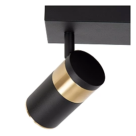 GORIK ceiling spotlight 3xGU10 black (Lucide)