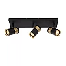 GORIK ceiling spotlight 3xGU10 black (Lucide)