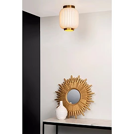 GOSSE flush ceiling light 1x40 W E27 Ø19.5 cm white (Lucide)