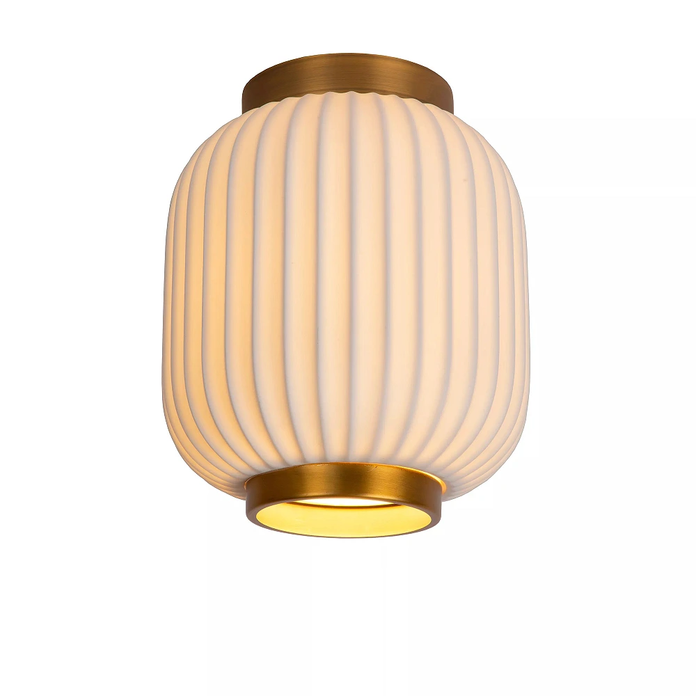 GOSSE flush ceiling light 1x40 W E27 Ø19.5 cm white (Lucide)