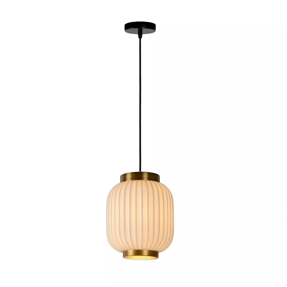 GOSSE pendant light 1x40 W E27 Ø19.5 cm white (Lucide)