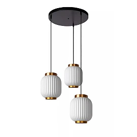 GOSSE pendant light 3x40 W E27 54.5 cm white (Lucide)