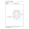GOSSE galda lampa Ø19,5 cm 1xE14 25 W balta (Lucide)
