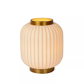 GOSSE table lamp Ø19,5 cm 1xE14 25 W white (Lucide)
