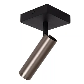 GRADO ceiling spotlight 1xGU10 (MR11) grey iron (Lucide)