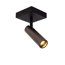 GRADO ceiling spotlight 1xGU10 (MR11) grey iron (Lucide)