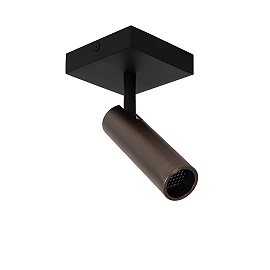 GRADO ceiling spotlight 1xGU10 (MR11) grey iron (Lucide)