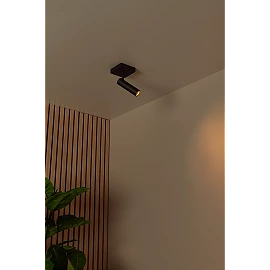 GRADO ceiling spotlight 1xGU10 (MR11) black (Lucide)