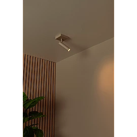 GRADO ceiling spotlight 1xGU10 (MR11) taupe (Lucide)