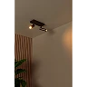 GRADO ceiling spotlight 2xGU10 (MR11) grey iron (Lucide)