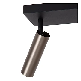 GRADO ceiling spotlight 2xGU10 (MR11) grey iron (Lucide)