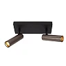 GRADO ceiling spotlight 2xGU10 (MR11) grey iron (Lucide)