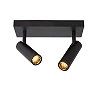 GRADO ceiling spotlight 2xGU10 (MR11) black (Lucide)