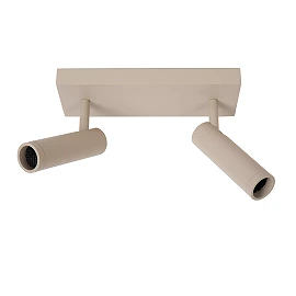 GRADO ceiling spotlight 2xGU10 (MR11) taupe (Lucide)