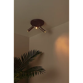 GRADO ceiling spotlight 3xGU10 (MR11) grey iron (Lucide)