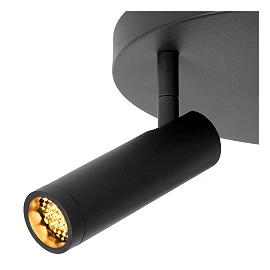 GRADO ceiling spotlight 3xGU10 (MR11) black (Lucide)