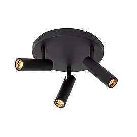 GRADO ceiling spotlight 3xGU10 (MR11) black (Lucide)