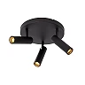 GRADO ceiling spotlight 3xGU10 (MR11) black (Lucide)