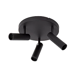 GRADO ceiling spotlight 3xGU10 (MR11) black (Lucide)