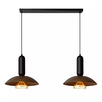 GRANTHAM piekaramā lampa 2xE27 40 W kafijas/melnā krāsā (Lucide)