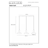 GRANTHAM pendant light 3xE27 40 W coffee / black (Lucide)