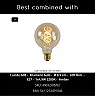 GRANTHAM pendant light 3xE27 40 W coffee / black (Lucide)