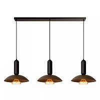 GRANTHAM piekaramā lampa 3xE27 40 W kafijas/melnā krāsā (Lucide)
