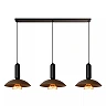 GRANTHAM pendant light 3xE27 40 W coffee / black (Lucide)