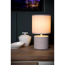 GREASBY galda lampa Ø14 cm 1 x 40 W E14 krēmkrāsa (Lucide)