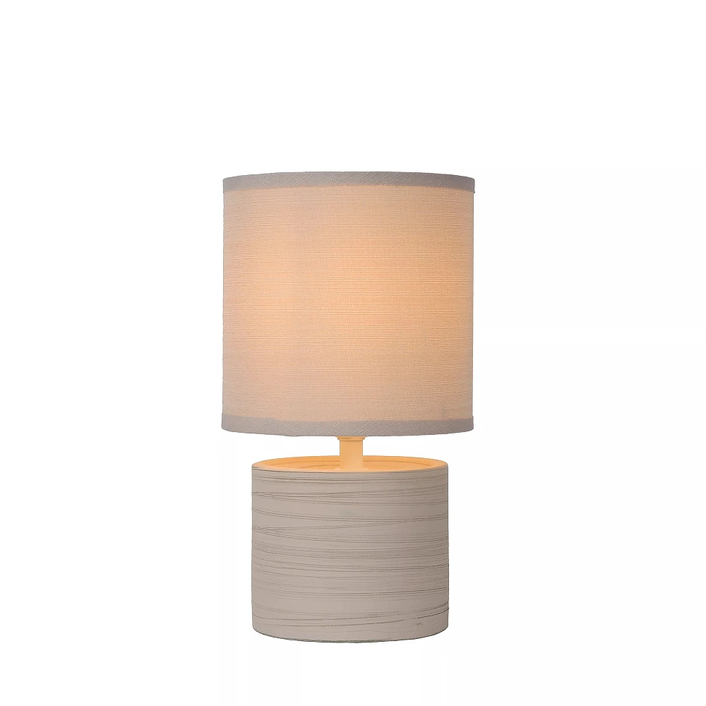 GREASBY galda lampa Ø14 cm 1 x 40 W E14 krēmkrāsa (Lucide)