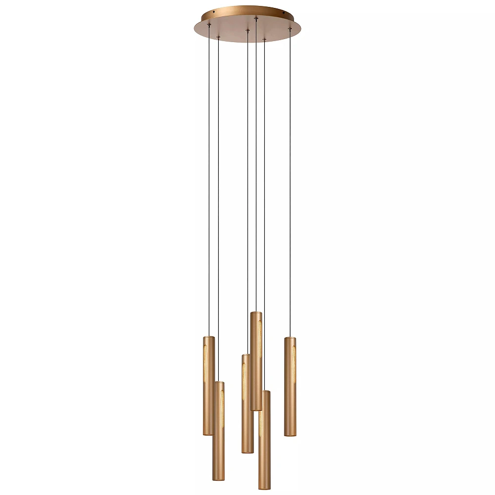 GRIFFITH piekaramā lampa Ø38 cm LED 6 x 6W CCT bronzas krāsā (Lucide)