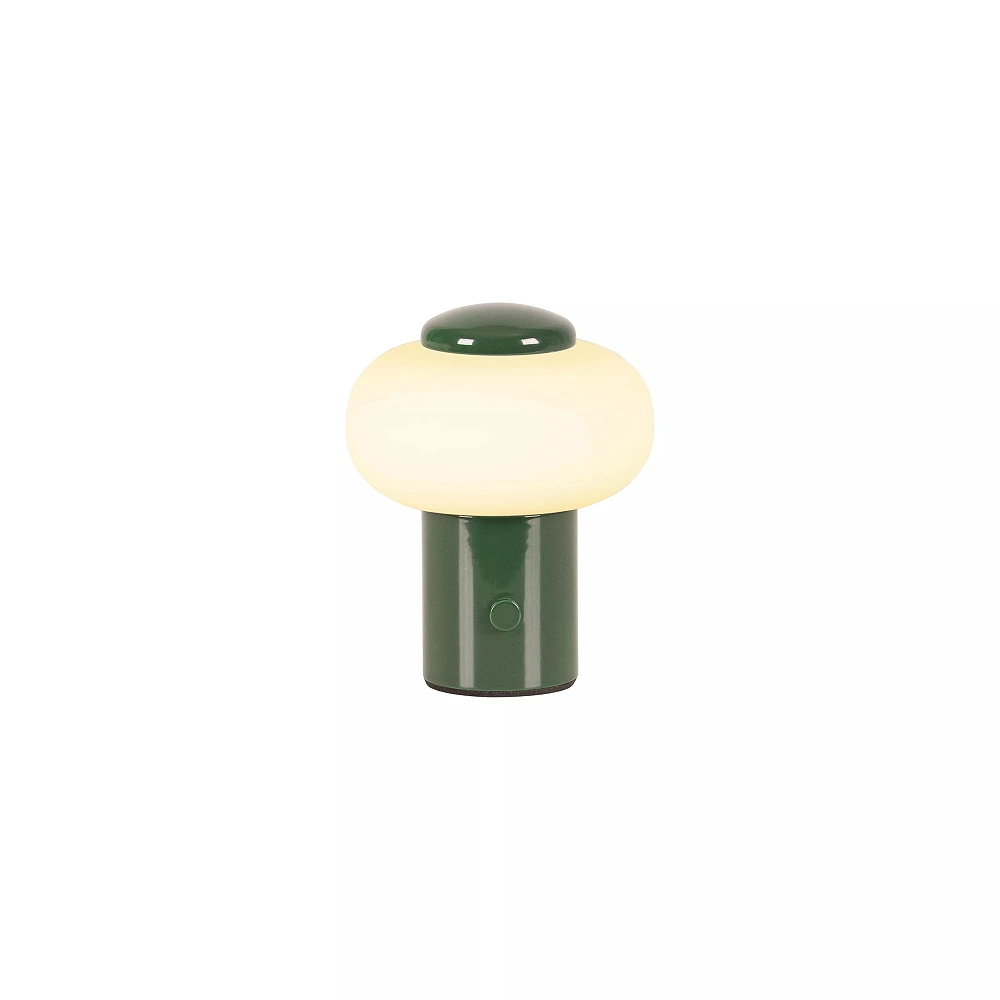 GUSTAV Rechargeable table lamp Ø8 cm LED dim 1x0.8W 2700K Green (Lucide)