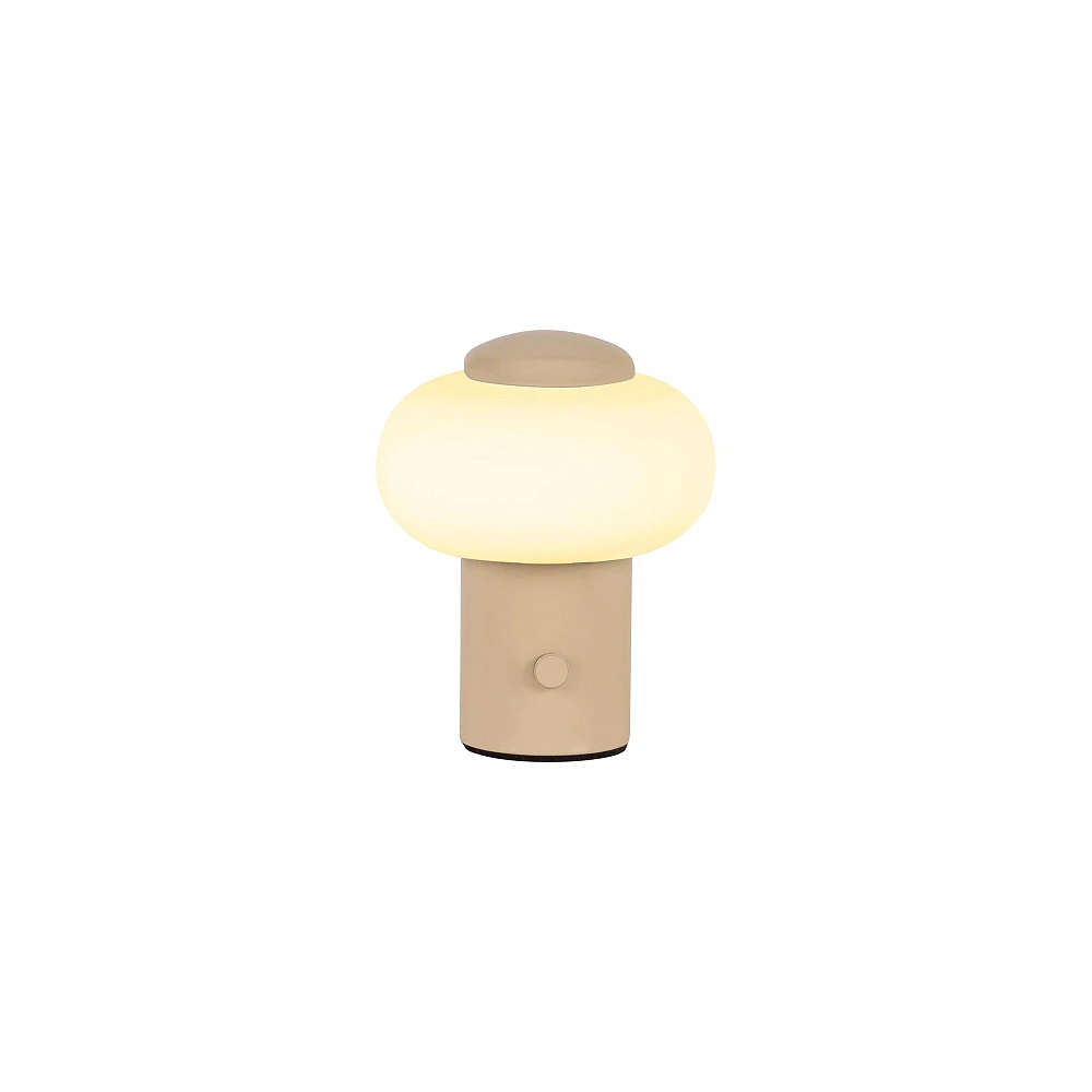 GUSTAV Rechargeable table lamp Ø8 cm LED dim 1x0.8W 2700K Cream (Lucide)