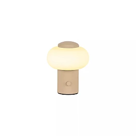 GUSTAV Rechargeable table lamp Ø8 cm LED dim 1x0.8W 2700K Cream (Lucide)